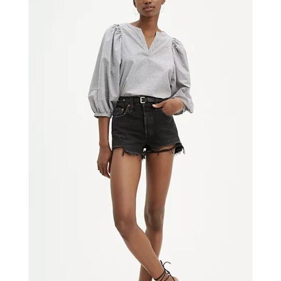 Levi's Pants - LEVI'S Womens 501 High-Rise Button Fly Cut-off Jean Shorts Size 31 NWTS New Q